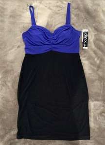 Onyx Nite color block strapless dress size 4