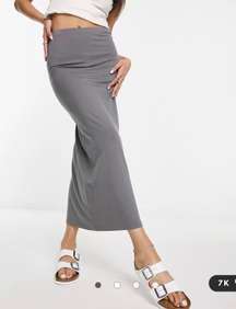 Grey Maxi Skirt