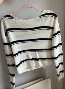 Black and White Stripped Sweater