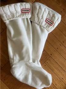 Hunter Cream Boot Socks