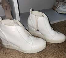 White Heeled Sneakers 