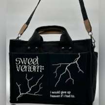 K-pop Sweet Venom Canvas Messenger Laptop Bag Carryall ENHYPEN New