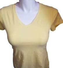 Danskin now active T-shirt tell yellow size large 12/14 short sleeves NWT