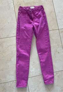L’AGENCE Like New Purple/Pink Skinny Jeans Sz 24