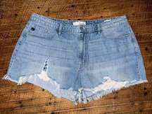 Kancan 2x distressed cutoff Daisy Duke shortie shorts