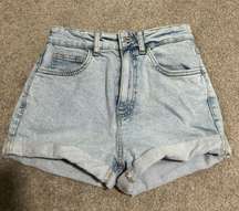 Light Washed Blue Jean Shorts 