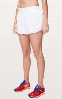 Lululemon Hotty Hot Short *High-Rise Long 4" White size 6