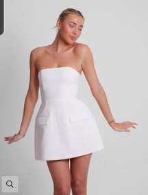 White The Ultimate muse strapless dress