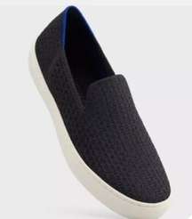 Rothy's Mesh Honeycomb Knit Black Slip On Sneakers