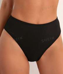 Black Cheeky Swim Bottoms