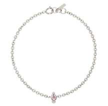 JUSTINE CLENQUET Silver Nate Choker Color Palladium