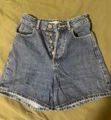 ZARA High Waisted Mom Shorts