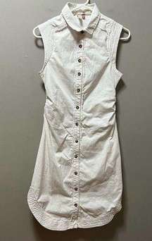 Pilcro‎ White Collared Shirt Dress size 4