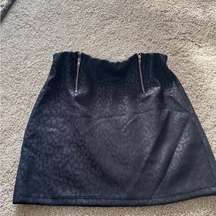 Cheetah Print Black Mini Skirt Size Medium