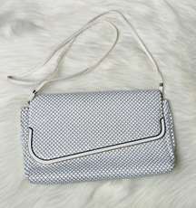 Vintage mesh white glomesh style clutch bag