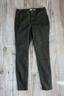 a new day Stretch Elastizado Green Moto Skinny Jeans Size 4