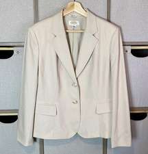 Talbots petites Khaki wool blazer