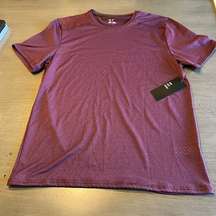 Z By Zella Womens Burgundy Short‎ Sleeve Workout T-Shirt  Medium