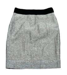 J. Crew Womens Linen Blend Mini Stripes Pencil Skirt Style 36540 Size 2 Workwear