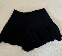 Mini Black Skort