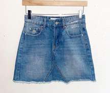 Full Tilt Denim Raw Hem Juniors Jean Skirt