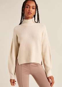 Turtleneck Beige Sweater