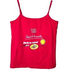 Chase Authentics Vintage NASCAR Kevin Harvick 29 Cropped Tank Cami Red Small