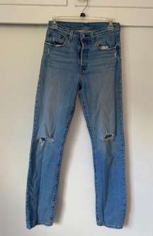 501 High-Rise Straight-Leg Jeans