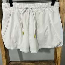 Zyia Active White Lined Running Shorts NWOT