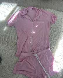 Pink Cotton Pajama Set