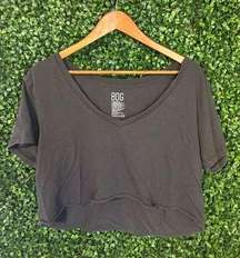 BDG URBAN OUTFITTERS BLACK BAGGY OVERSIZED SHIRT SIZE MEDIUM CROPPED