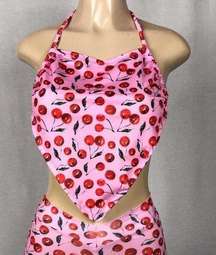 Zuliana Cherry 🍒 Bandana Style Top