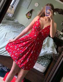 Red Floral Dress