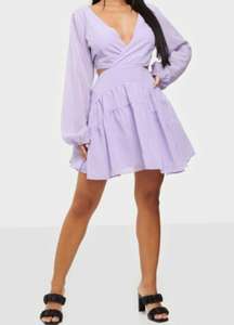 Cut Out Frill Dress