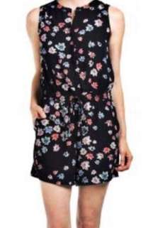 Katherine Barclay Black Floral Romper