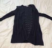 LOFT Navy Blue Knit Cardigan