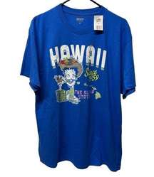 Hawaii since 1959 retro Betty Boop t shirt size XL short sleeve blue NWT