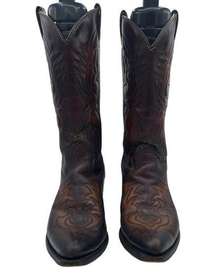 Texas Boot Co Texas Imperial Brown Leather Country Western Cowboy Boots 9 D