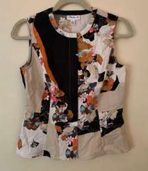 By Target Peplum Vest Patterned