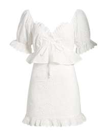 Lost + Wander Women's White Dress size L NWT- flawed see photo (b16)