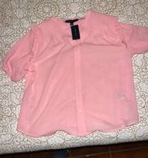 Pink Rose Blouse Shirt