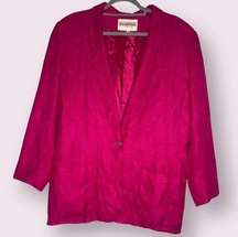 Vintage Essential Elements Hot Pink Blazer