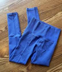 Periwinkle Ribbed Leggings