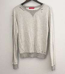 N:philanthropy Distressed Crewneck Sweatshirt XS