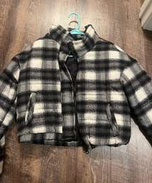 Plaid Puffer Jacket