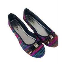 No Call multi color striped size 8.5 womens flats