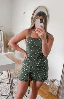 Aeropostale polka dot ruched dress