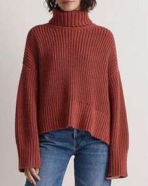 NWT  Wide Rib Turtleneck Sweater