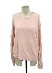 n:Philanthropy Lulu Ruffled Sweatshirt in Blossom Pink Size Large