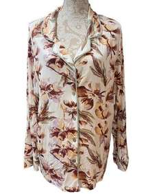 FELINA PJ Top Watercolor Floral viscose Size XL